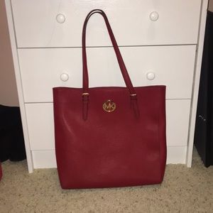 Red large Michael Kors purse